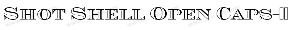 Shot Shell Open Caps字体转换